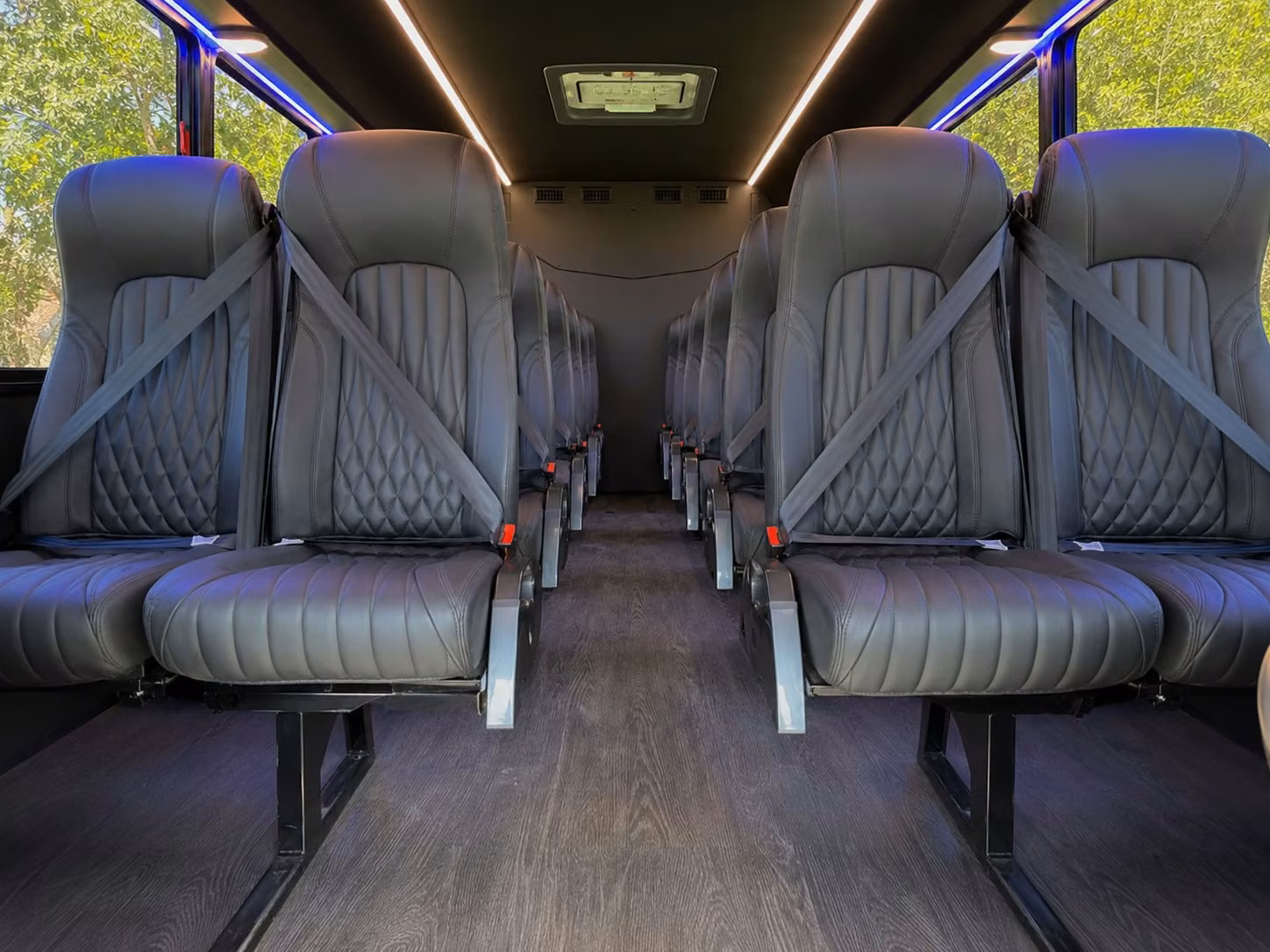 18 passenger minibus interior