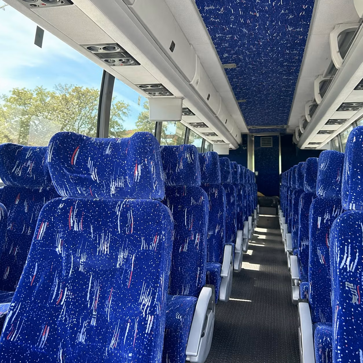 clifton charter bus interior