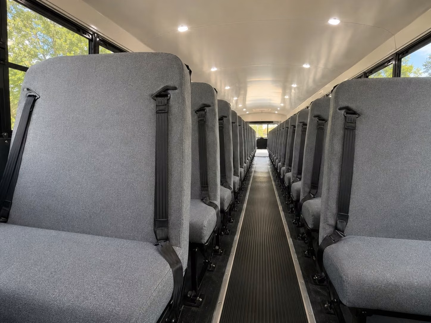 school bus inside